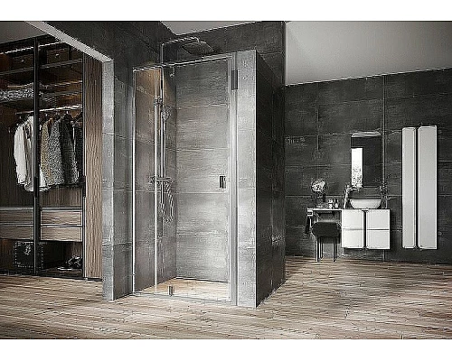 Купить Душевая дверь Ravak Nexty NDOP2-120 03OG0C00Z1 профиль Хром стекло Transparent в магазине сантехники Santeh-Crystal.ru