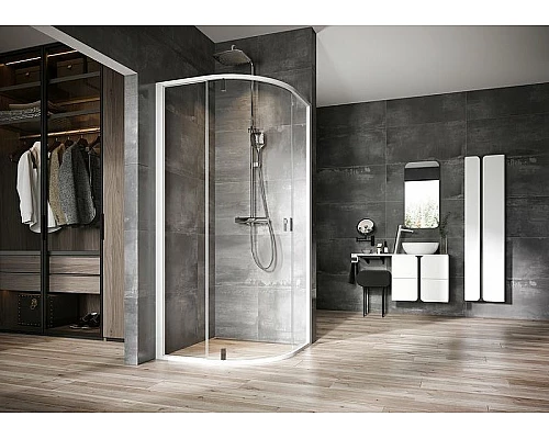 Заказать Душевой уголок Ravak Nexty NSKK3-100 100x100 3O6AA100Z1 профиль Белый стекло Transparent в магазине сантехники Santeh-Crystal.ru