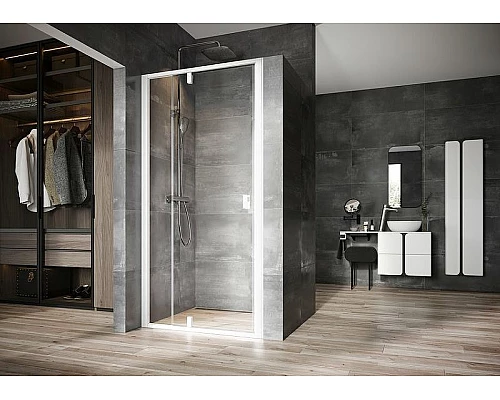 Заказать Душевая дверь Ravak Nexty NDOP2-120 03OG0101Z1 профиль Белый стекло Transparent в магазине сантехники Santeh-Crystal.ru