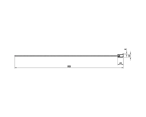 Приобрести Шторка на ванну Ravak Nexty NVS1-80 7O840U00Z1 профиль Сатин стекло Transparent в магазине сантехники Santeh-Crystal.ru
