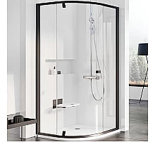 Душевой уголок Ravak Pivot PSKK3 80x80 37644300Z1 профиль Черный стекло Transparent