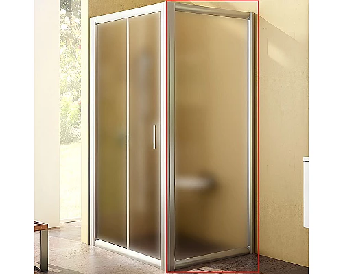 Купить Душевая стенка Ravak Rapier RPS-90 9RV70U00ZG профиль Сатин стекло Grape в магазине сантехники Santeh-Crystal.ru