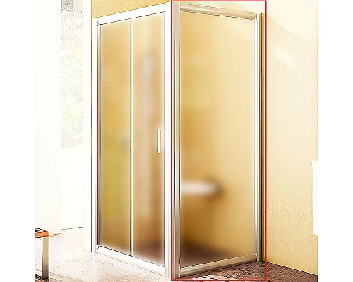 Купить Душевая стенка Ravak Rapier RPS-80 9RV40100ZG профиль Белый стекло Grape в магазине сантехники Santeh-Crystal.ru