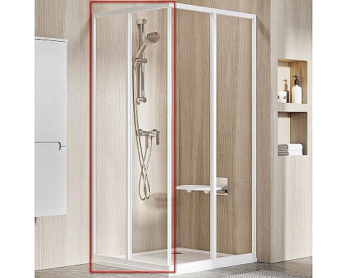 Приобрести Душевая дверь Ravak Supernova SRV2-100 S 14VA0102Z1 профиль Белый стекло Transparent в магазине сантехники Santeh-Crystal.ru