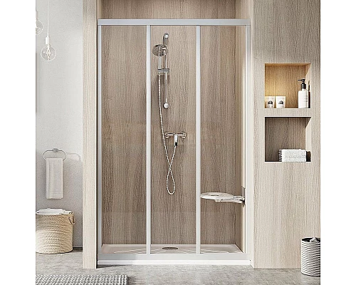 Заказать Душевая дверь Ravak Supernova ASDP3-120 00VG0UR2Z1 профиль Сатин стекло Transparent в магазине сантехники Santeh-Crystal.ru