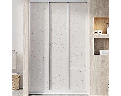 Заказать Душевая дверь Ravak Supernova ASDP3-80 00V401R211 профиль Белый витраж пластик Pearl в магазине сантехники Santeh-Crystal.ru