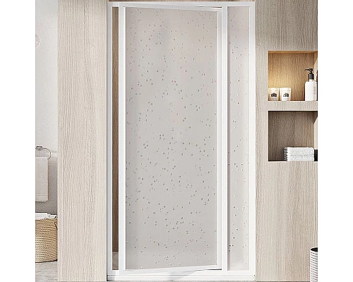 Заказать Душевая дверь Ravak Supernova SDOP-90 03V701O211 профиль Белый витраж пластик Pearl в магазине сантехники Santeh-Crystal.ru
