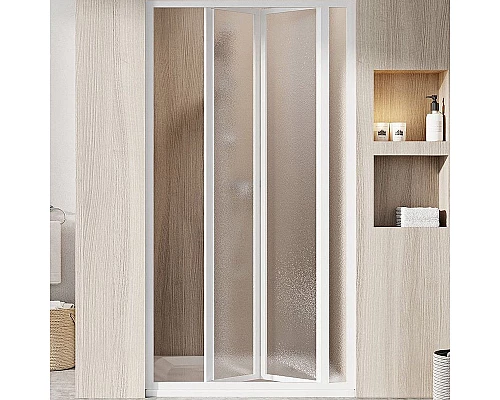 Купить Душевая дверь Ravak Supernova SDZ3-80 02V401O2ZG профиль Белый стекло Grape в магазине сантехники Santeh-Crystal.ru