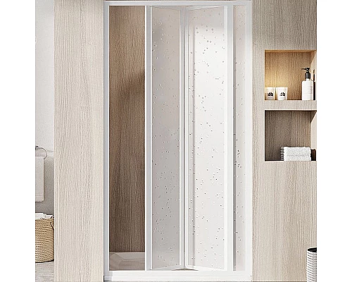 Приобрести Душевая дверь Ravak Supernova SDZ3-90 02V701O211 профиль Белый витраж пластик Pearl в магазине сантехники Santeh-Crystal.ru