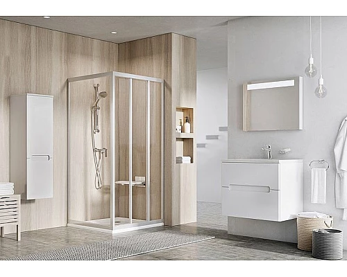 Приобрести Душевая стенка Ravak Supernova APSS-75 94030UR2Z1 профиль Сатин стекло Transparent в магазине сантехники Santeh-Crystal.ru