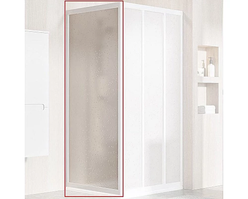 Купить Душевая стенка Ravak Supernova APSS-80 940401R211 профиль Белый витраж пластик Pearl в магазине сантехники Santeh-Crystal.ru