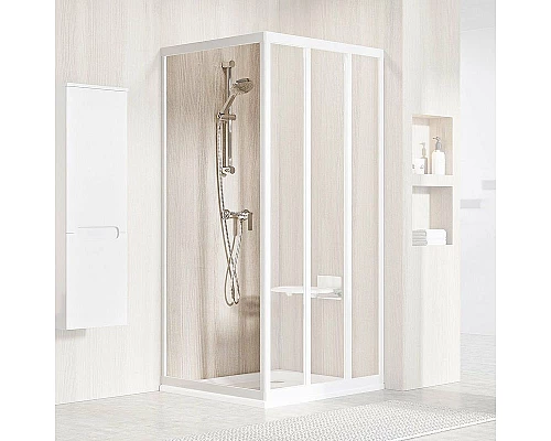 Купить Душевая стенка Ravak Supernova APSS-90 940701R2Z1 профиль Белый стекло Transparent в магазине сантехники Santeh-Crystal.ru