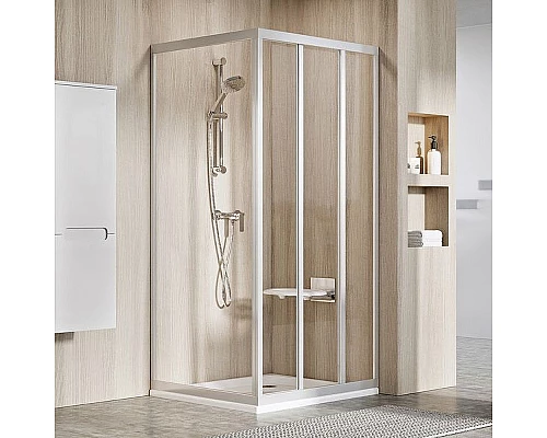 Приобрести Душевая стенка Ravak Supernova APSS-90 94070UR2Z1 профиль Сатин стекло Transparent в магазине сантехники Santeh-Crystal.ru