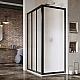 Купить Душевая стенка Ravak Supernova APSS-90 940703R2ZG профиль Черный стекло Grape в магазине сантехники Santeh-Crystal.ru