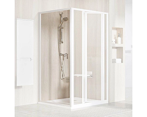 Приобрести Душевая стенка Ravak Supernova PSS-75 940301O2Z1 профиль Белый стекло Transparent в магазине сантехники Santeh-Crystal.ru