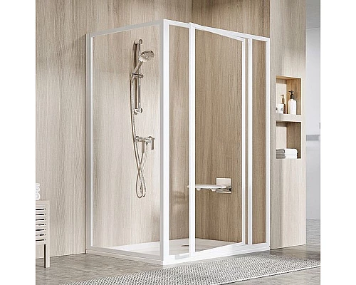 Приобрести Душевая стенка Ravak Supernova PSS-80 940401O2Z1 профиль Белый стекло Transparent в магазине сантехники Santeh-Crystal.ru