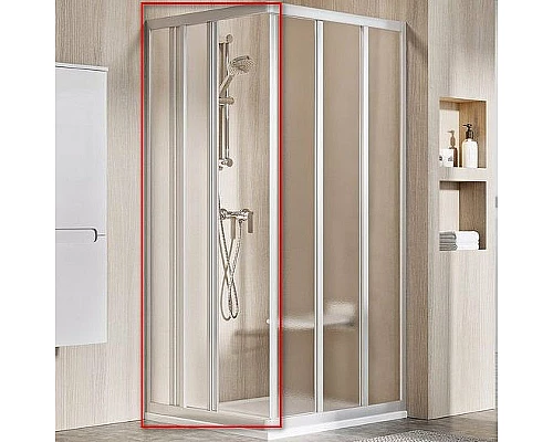 Купить Душевая дверь Ravak Supernova ASRV3-75 198 15V30UR2ZG профиль Сатин стекло Grape в магазине сантехники Santeh-Crystal.ru