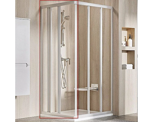 Приобрести Душевая дверь Ravak Supernova ASRV3-75 198 15V30UR2Z1 профиль Сатин стекло Transparent в магазине сантехники Santeh-Crystal.ru