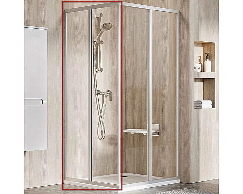 Заказать Душевая дверь Ravak Supernova SRV2-75 195 S 14V301O2Z1 профиль Белый стекло Transparent в магазине сантехники Santeh-Crystal.ru