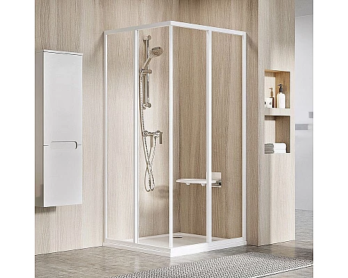 Заказать Душевая дверь Ravak Supernova SRV2-75 195 S 14V301O2Z1 профиль Белый стекло Transparent в магазине сантехники Santeh-Crystal.ru