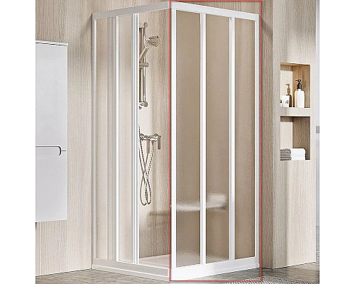 Приобрести Душевая дверь Ravak Supernova ASRV3-90 198 15V701R2ZG профиль Белый стекло Grape в магазине сантехники Santeh-Crystal.ru