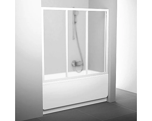 Купить Шторка на ванну Ravak Supernova AVDP3-120 40VG0102ZG профиль Белый стекло Grape в магазине сантехники Santeh-Crystal.ru