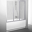 Шторка на ванну Ravak Supernova AVDP3-120 40VG0U0241 профиль Сатин витраж пластик Rain