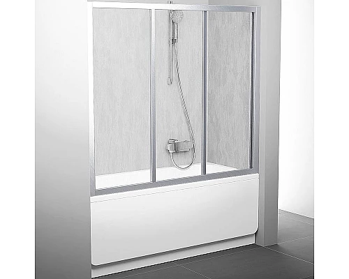 Заказать Шторка на ванну Ravak Supernova AVDP3-120 40VG0U0241 профиль Сатин витраж пластик Rain в магазине сантехники Santeh-Crystal.ru