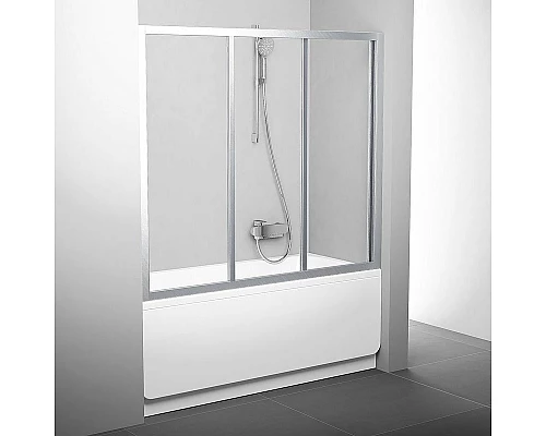 Приобрести Шторка на ванну Ravak Supernova AVDP3-150 40VP0U02Z1 профиль Сатин стекло Transparent в магазине сантехники Santeh-Crystal.ru