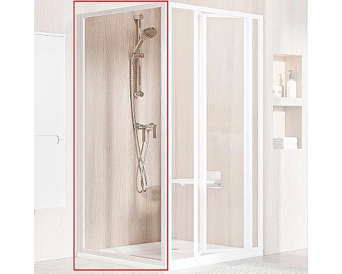 Заказать Душевая стенка Ravak Supernova PSS-80 94040100Z1 профиль Белый стекло Transparent в магазине сантехники Santeh-Crystal.ru
