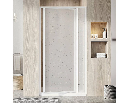 Купить Душевая дверь Ravak Supernova SDOP-90 03V7010011 профиль Белый витраж пластик Pearl в магазине сантехники Santeh-Crystal.ru
