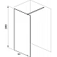 Купить Душевая перегородка Ravak Walk-In Wall 60 GW9W00C00Z1 профиль Хром стекло Transparent в магазине сантехники Santeh-Crystal.ru