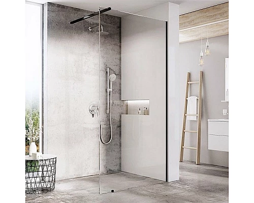 Приобрести Душевая перегородка Ravak Walk-In Wall 70 GW9W10300Z1 профиль Черный стекло Transparent в магазине сантехники Santeh-Crystal.ru