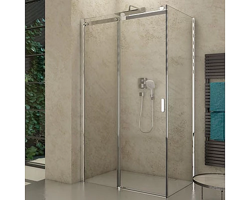 Заказать Душевой уголок Riho Baltic 117х77 G002009120 (GE0902100) профиль Хром стекло прозрачное в магазине сантехники Santeh-Crystal.ru