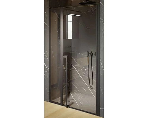 Купить Душевая дверь Riho Lucid GD104 110 G005004121 (GD111B000) профиль Черный стекло прозрачное в магазине сантехники Santeh-Crystal.ru