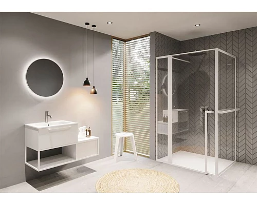 Приобрести Душевой уголок Riho Lucid GD203 120х80 G005019121 (GD212B080) профиль Черный стекло прозрачное в магазине сантехники Santeh-Crystal.ru