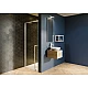 Купить Душевая дверь Riho Lucid GD101 100х10 G005003121 (GD110B000) профиль Черный стекло прозрачное в магазине сантехники Santeh-Crystal.ru