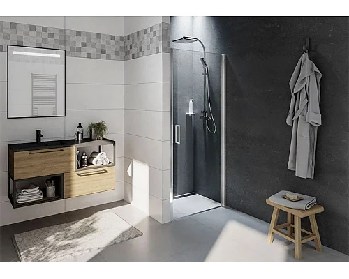 Заказать Душевая дверь Riho Novik Z101 100 G003003120 (GZ1100000) профиль Хром стекло прозрачное в магазине сантехники Santeh-Crystal.ru