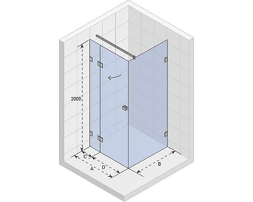 Заказать Душевой уголок Riho SZ Scandic NXT Х203 177х87 L G001075120 (GX09028C1) профиль Хром стекло прозрачное в магазине сантехники Santeh-Crystal.ru