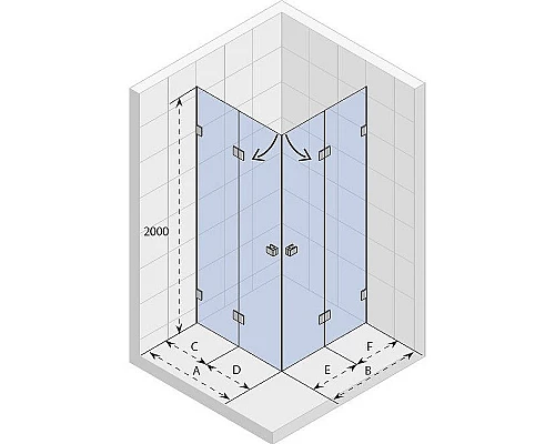 Приобрести Душевой уголок Riho SZ Scandic NXT Х207 77х77 L/P G001099120 (GX09082C0) профиль Хром стекло прозрачное в магазине сантехники Santeh-Crystal.ru
