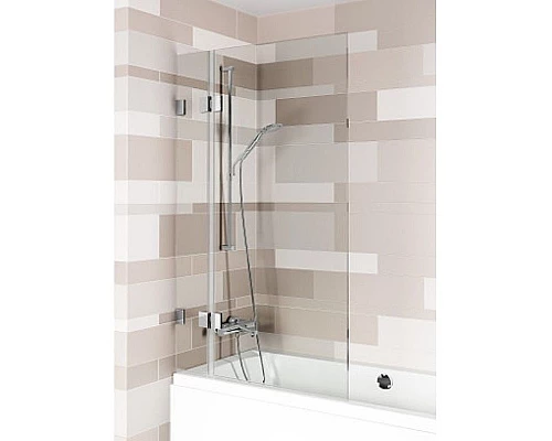 Купить Шторка на ванну Riho VZ Scandic NXT X109V 95 L G001155120 (GX06062C1) профиль Хром стекло прозрачное в магазине сантехники Santeh-Crystal.ru