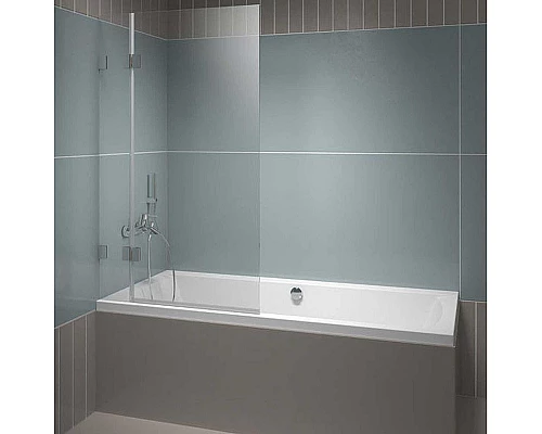 Купить Шторка на ванну Riho VZ Scandic NXT X109 85x150 L G001143120 (GX00162C1) профиль Хром стекло прозрачное в магазине сантехники Santeh-Crystal.ru