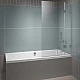 Купить Шторка на ванну Riho VZ Scandic NXT X109 100x150 P G001150120 (GX00212C2) профиль Хром стекло прозрачное в магазине сантехники Santeh-Crystal.ru