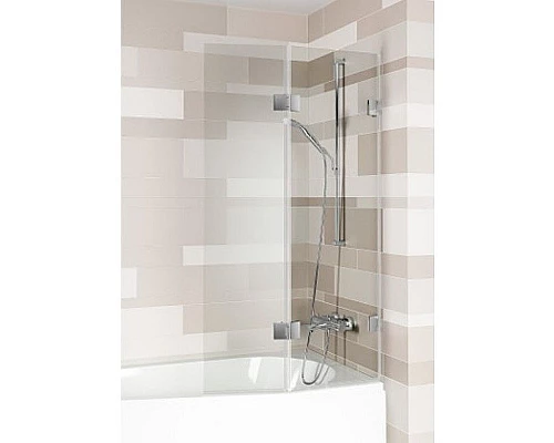 Приобрести Шторка на ванну Riho VZ Scandic NXT X500 Yukon 117 P G001164120 (GX00602C2) профиль Хром стекло прозрачное в магазине сантехники Santeh-Crystal.ru
