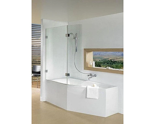 Приобрести Шторка на ванну Riho VZ Scandic NXT X500 Delta 81 L G001169120 (GX00632C1) профиль Хром стекло прозрачное в магазине сантехники Santeh-Crystal.ru