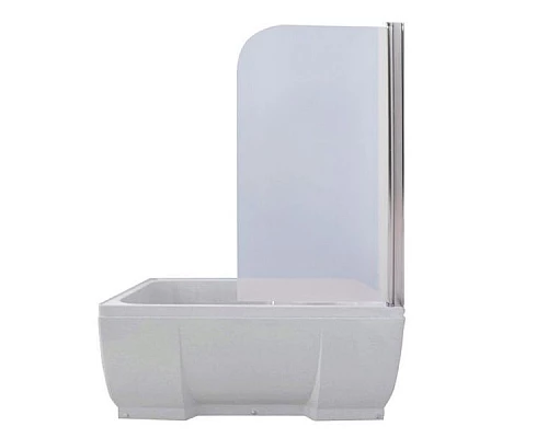 Купить Шторка на ванну River Baikal 75 ПР 10000001616 профиль Матовый хром стекло прозрачное в магазине сантехники Santeh-Crystal.ru