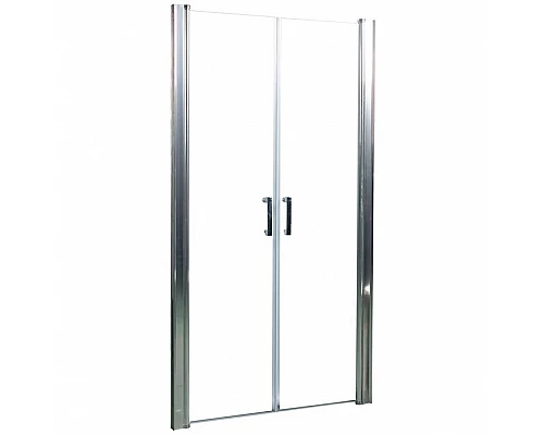 Купить Душевая дверь в нишу River Suez 100 МТ 10000001116 профиль Матовый хром стекло матовое в магазине сантехники Santeh-Crystal.ru