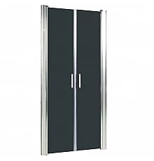 Душевая дверь в нишу River Suez 80 ТН 10000001549 профиль Матовый хром стекло тонированное