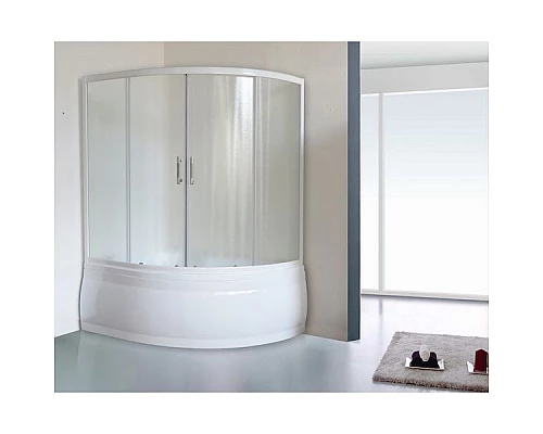 Заказать Шторка на ванну Royal Bath Alpine RB170ALP-C 170 профиль Белый стекло шиншилла в магазине сантехники Santeh-Crystal.ru