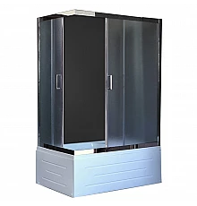 Душевой уголок Royal Bath BP 100х80 RB8100BP-C-CH-R с поддоном профиль Хром стекло матовое